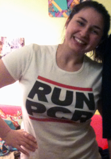 RUN PCR shirt on girl